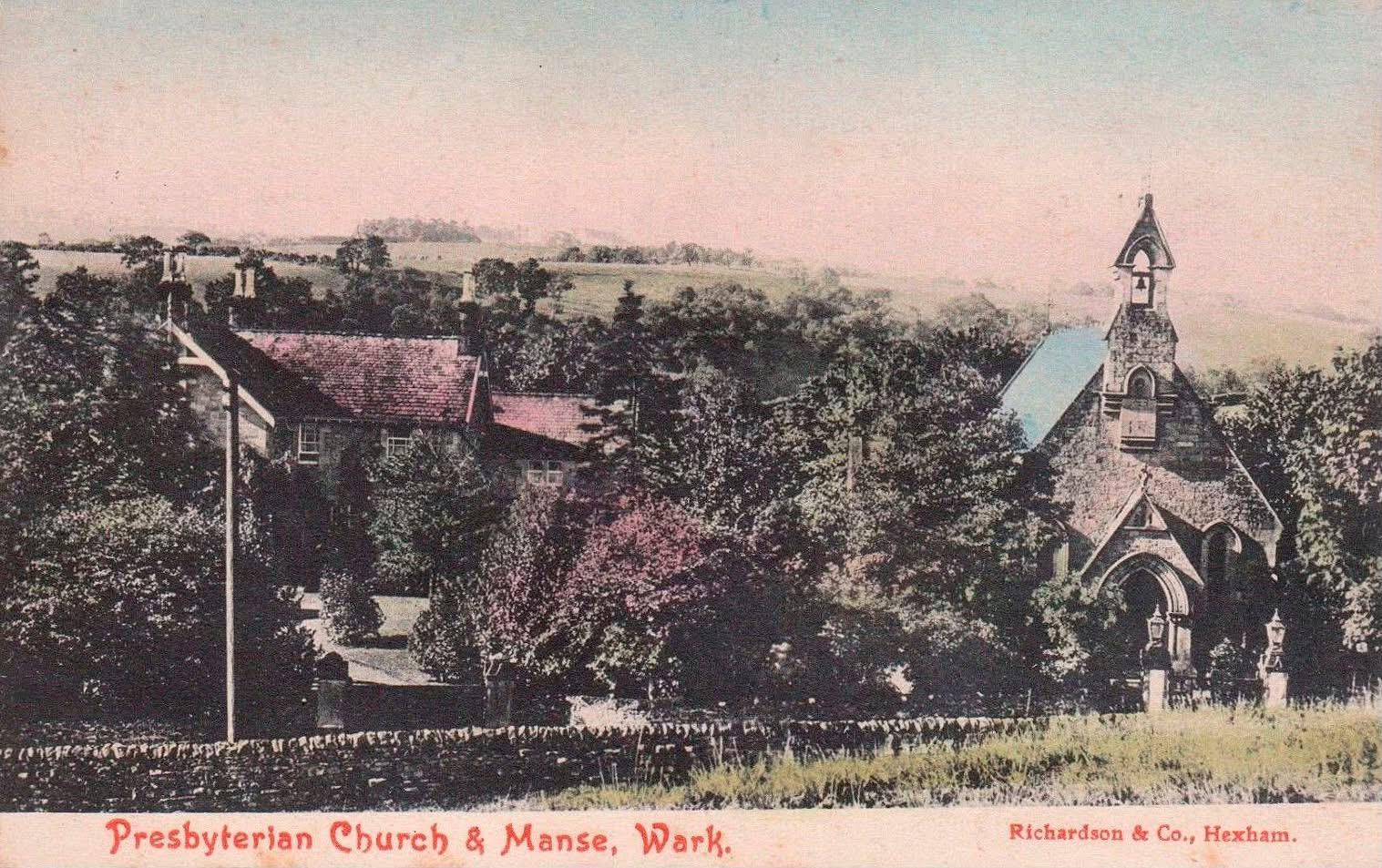 Presbyterian Church & Manse, Wark, circa 1890
