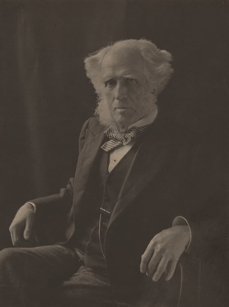 Photograph of Sir George Barclay Bruce as an old man, by Olive Edis