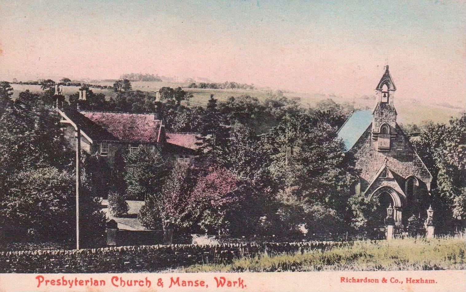 Presbyterian Church & Manse, Wark, circa 1890